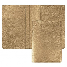 Обложка для паспорта deVente Redeco t 10*14.7 см золотая металлик