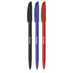 Ручка шариковая Berlingo Metallic синяя, 0.7 мм, корпус ассорти
