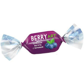 Конфеты желейные BerryArt йогурт-черника 500 гр