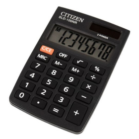 Калькулятор Карманный Citizen SLD-100NR 8 разрядный, 88*58*10,8мм, черный